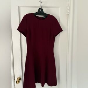 Theory Rich Burgundy Mini Dress